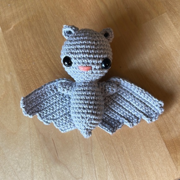 Hand Crafted Other - Handcrafted Bat Halloween Figure Holiday Decor Amigurui Crochet
